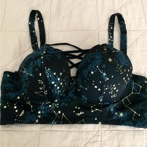 Celestial Print Bikini Top